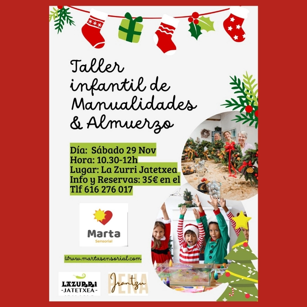 Taller Infantil: Pantalones de Papá Noel en Fieltro Taller Infantil: Pantalones de Papá Noel en Fieltro