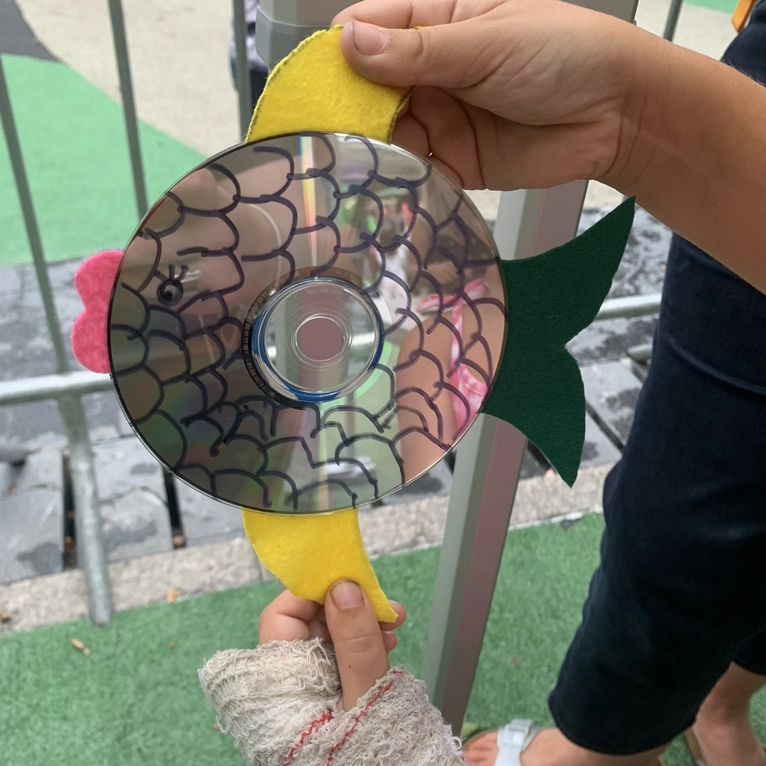 Taller infantil: Peces con CD Reciclados (Atlantikaldia, Errenteria)