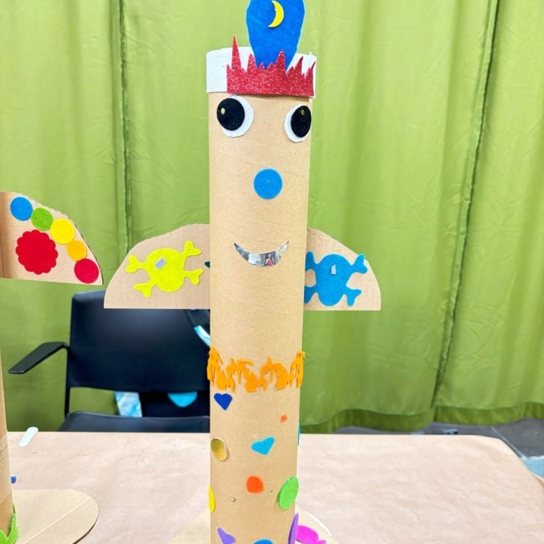 Taller infantil: Tótem de cartón y fieltro — Lekuona, Errenteria