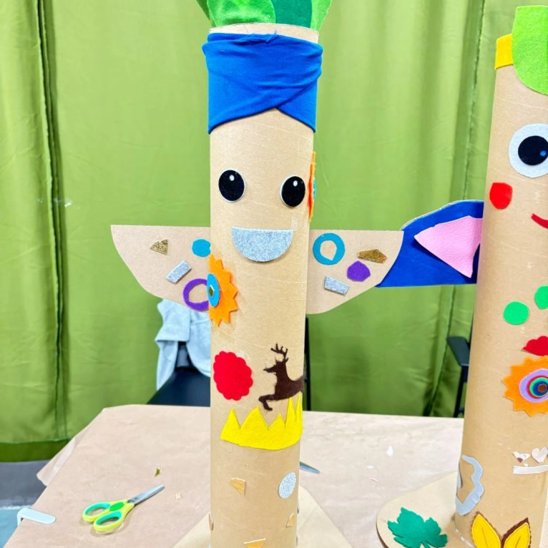 Taller infantil: Tótem de cartón y fieltro — Lekuona, Errenteria