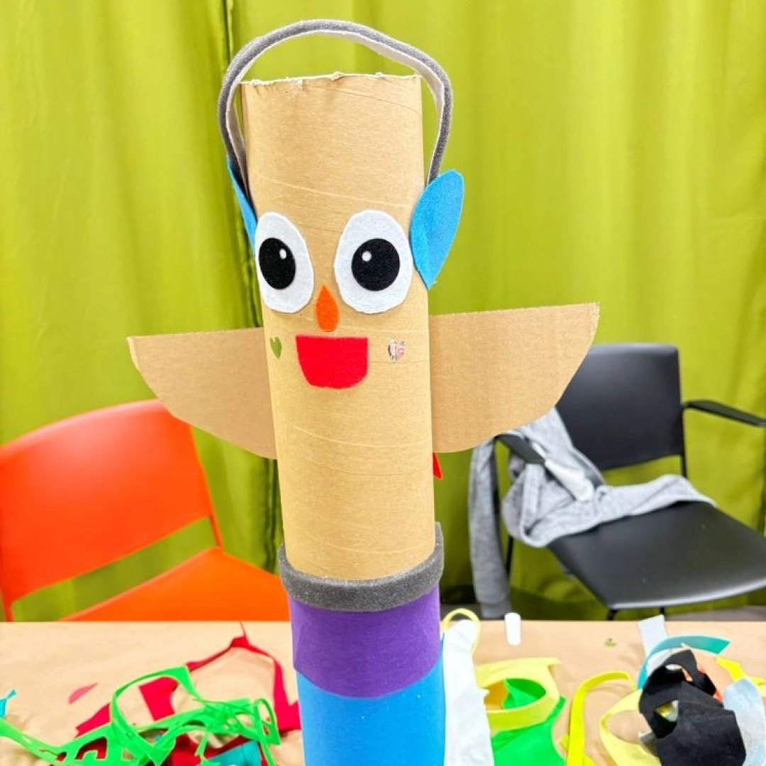 Taller infantil: Tótem de cartón y fieltro — Lekuona, Errenteria