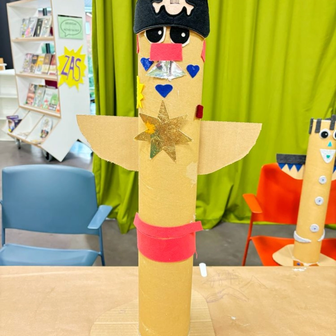 Taller infantil: Tótem de cartón y fieltro — Lekuona, Errenteria