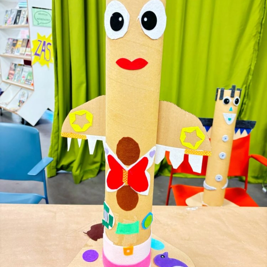 Taller infantil: Tótem de cartón y fieltro — Lekuona, Errenteria