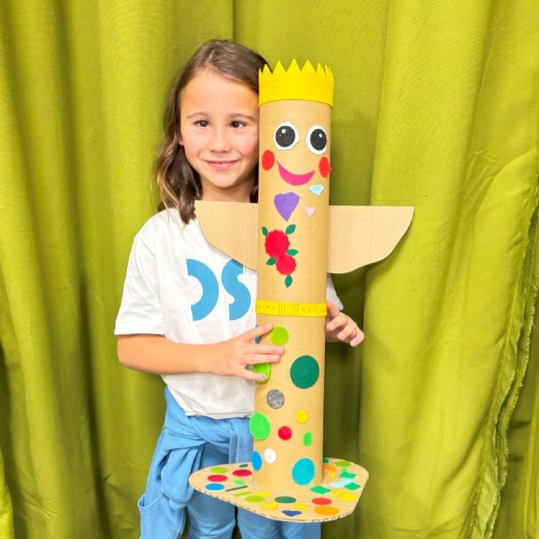 Taller infantil: Tótem de cartón y fieltro — Lekuona, Errenteria