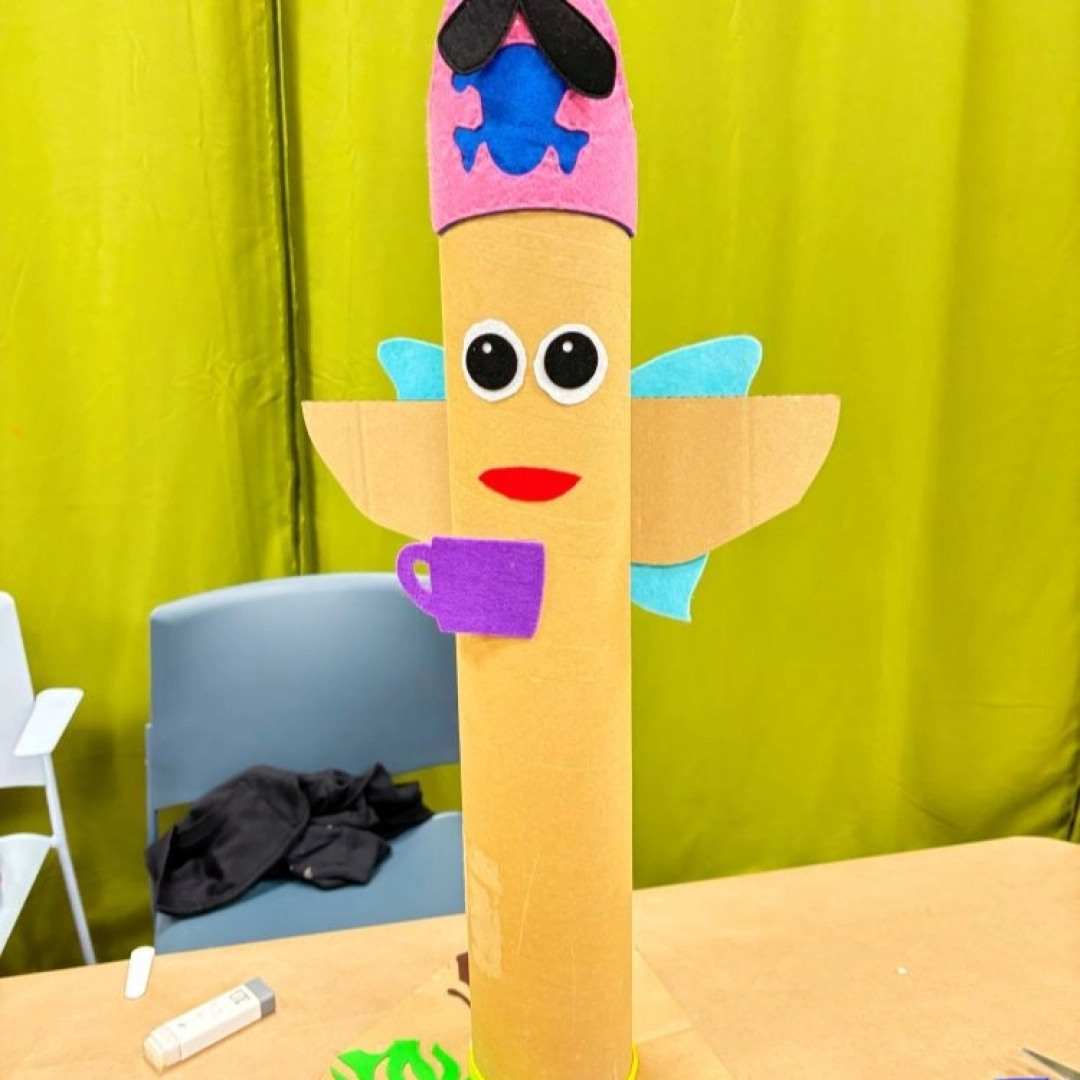 Taller infantil: Tótem de cartón y fieltro — Lekuona, Errenteria