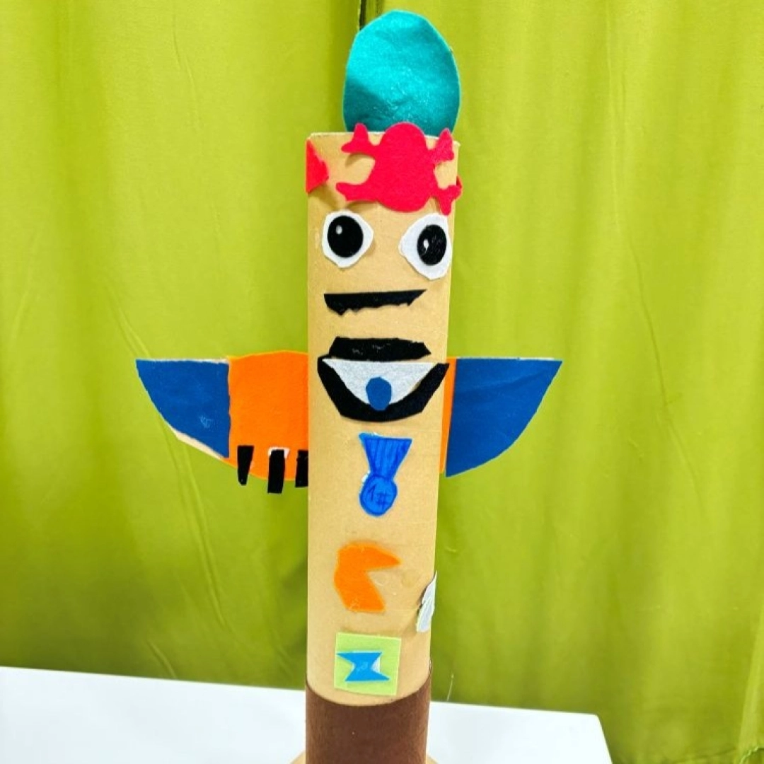 Taller infantil: Tótem de cartón y fieltro — Lekuona, Errenteria