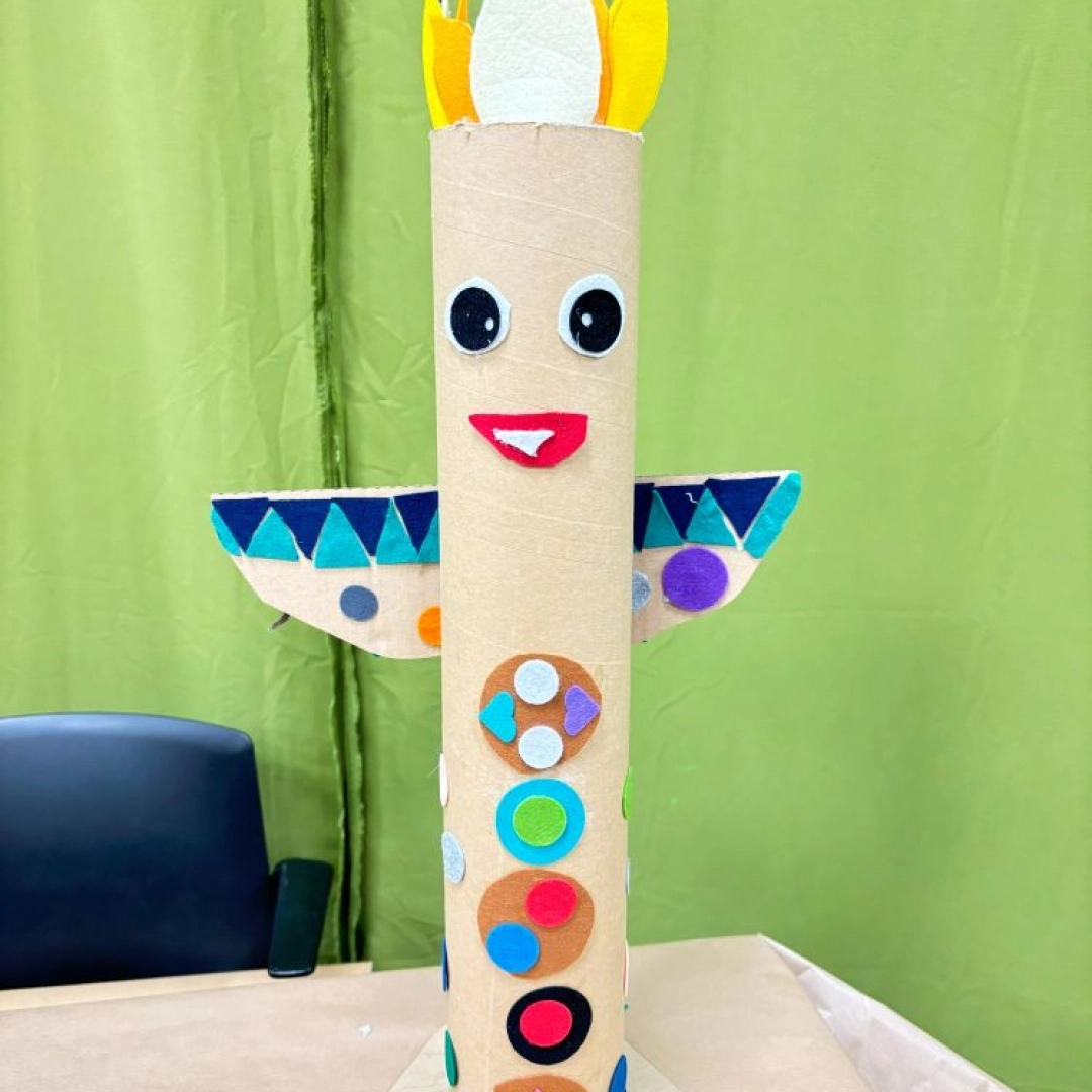 Taller infantil: Tótem de cartón y fieltro — Lekuona, Errenteria