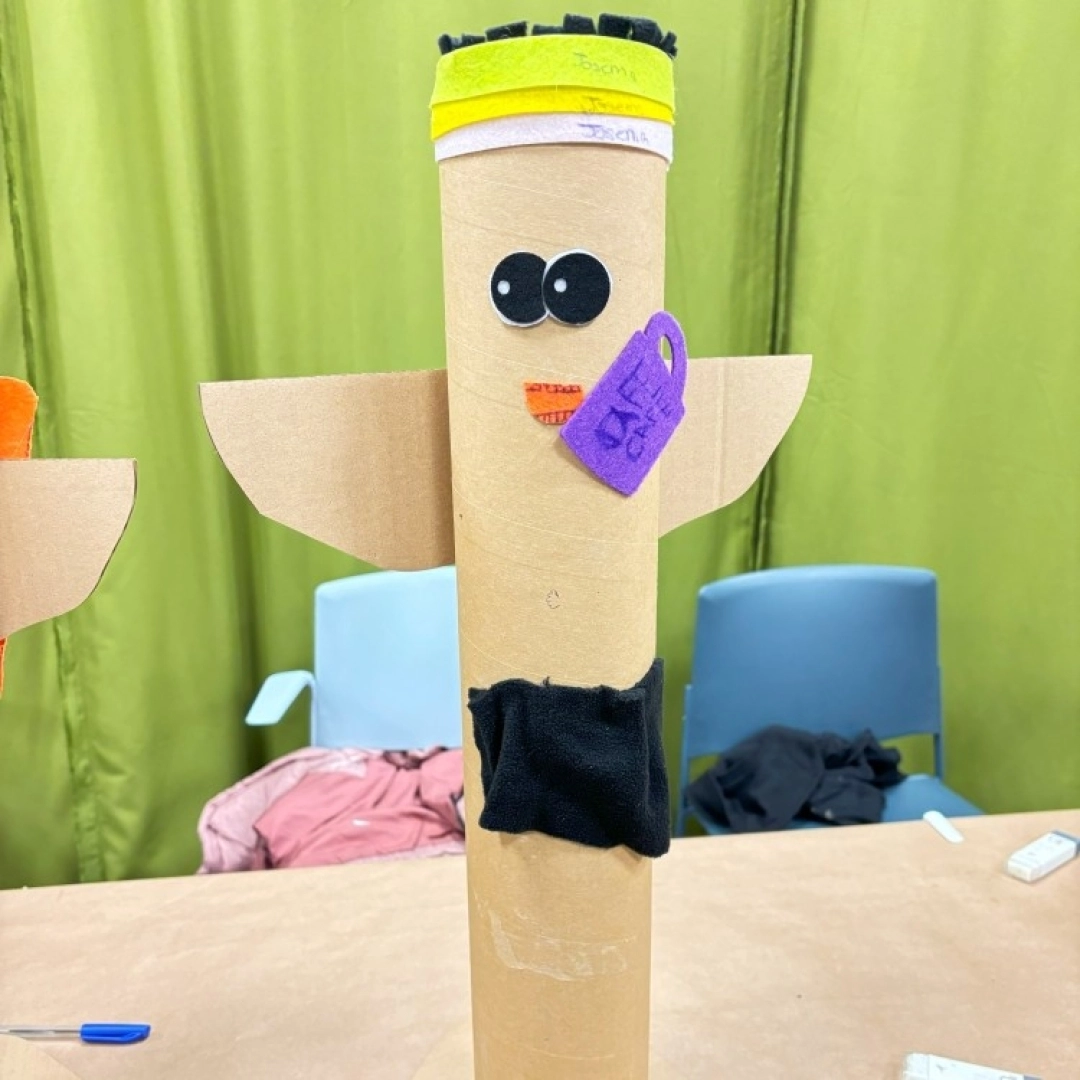 Taller infantil: Tótem de cartón y fieltro — Lekuona, Errenteria