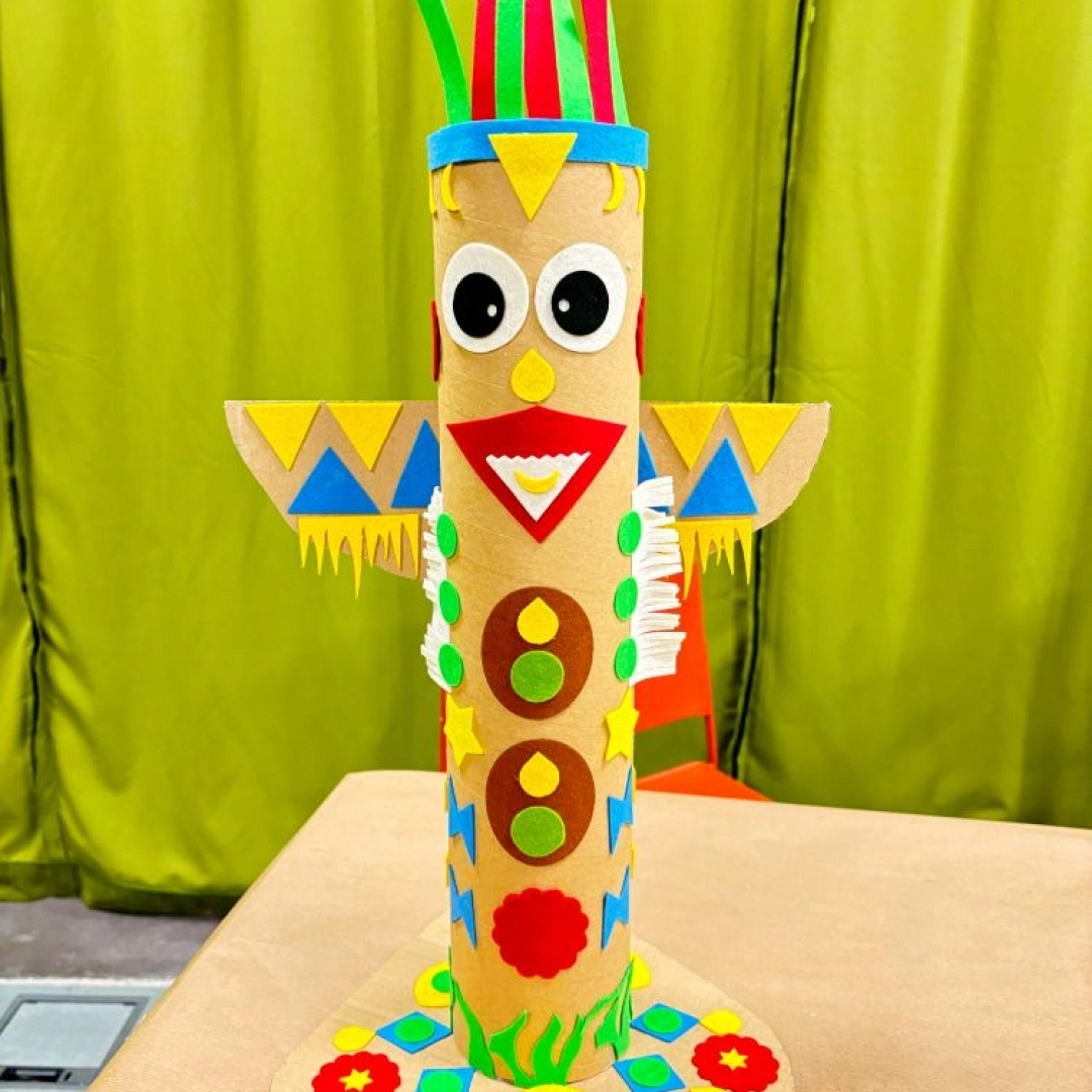 Taller infantil: Tótem de cartón y fieltro — Lekuona, Errenteria