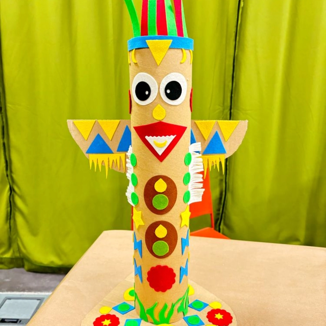 Taller infantil: Tótem de cartón y fieltro — Lekuona, Errenteria
