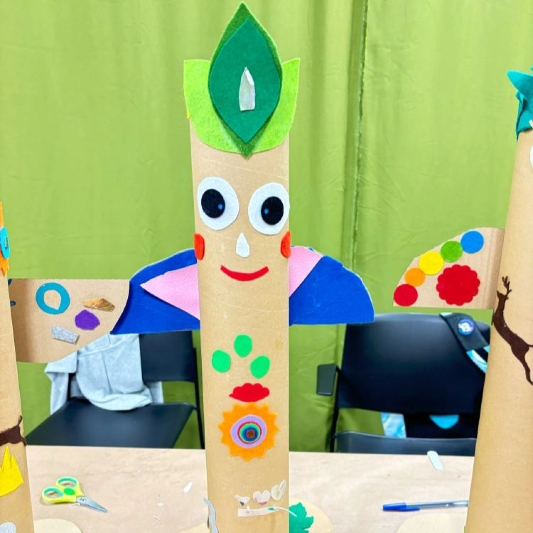 Taller infantil: Tótem de cartón y fieltro — Lekuona, Errenteria