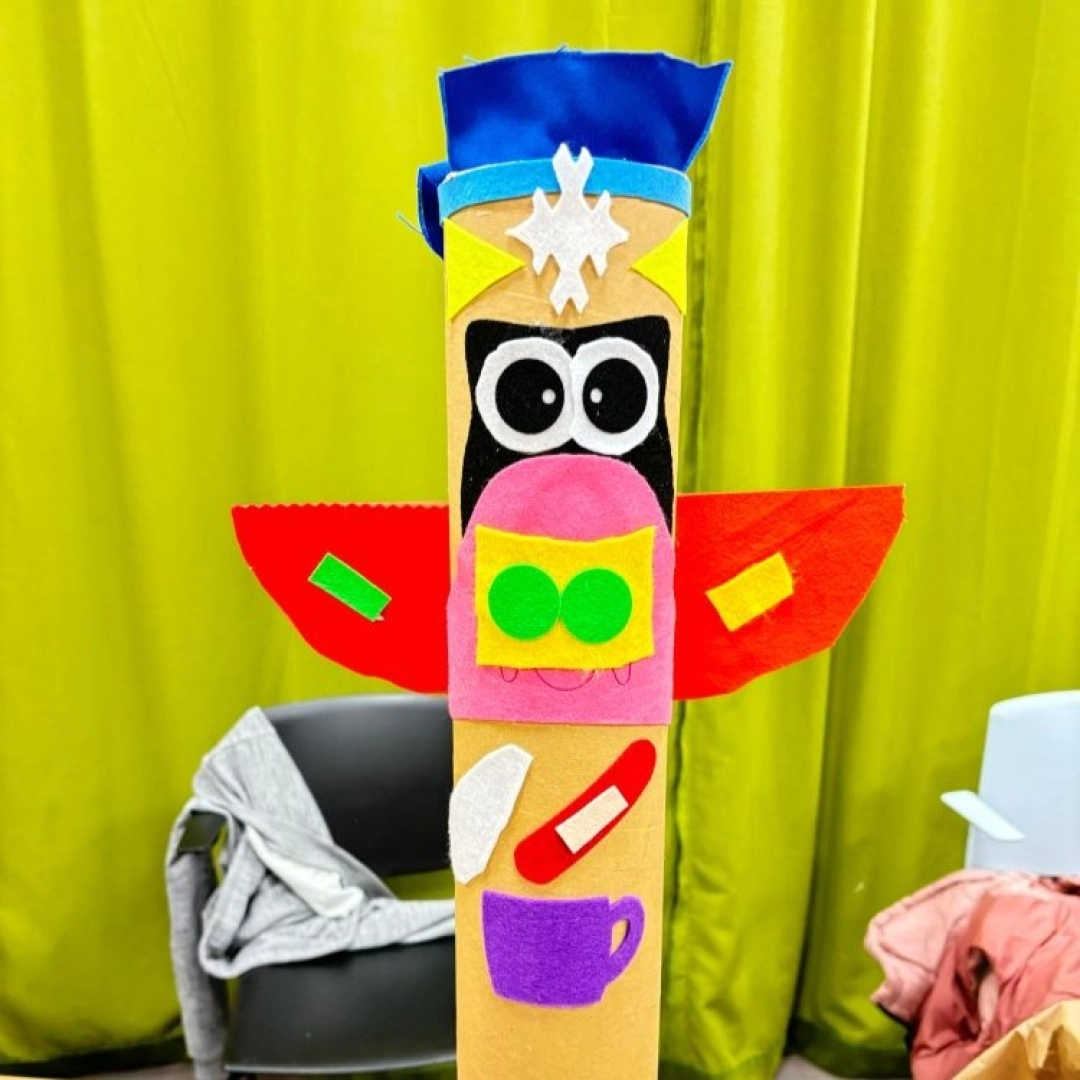 Taller infantil: Tótem de cartón y fieltro — Lekuona, Errenteria