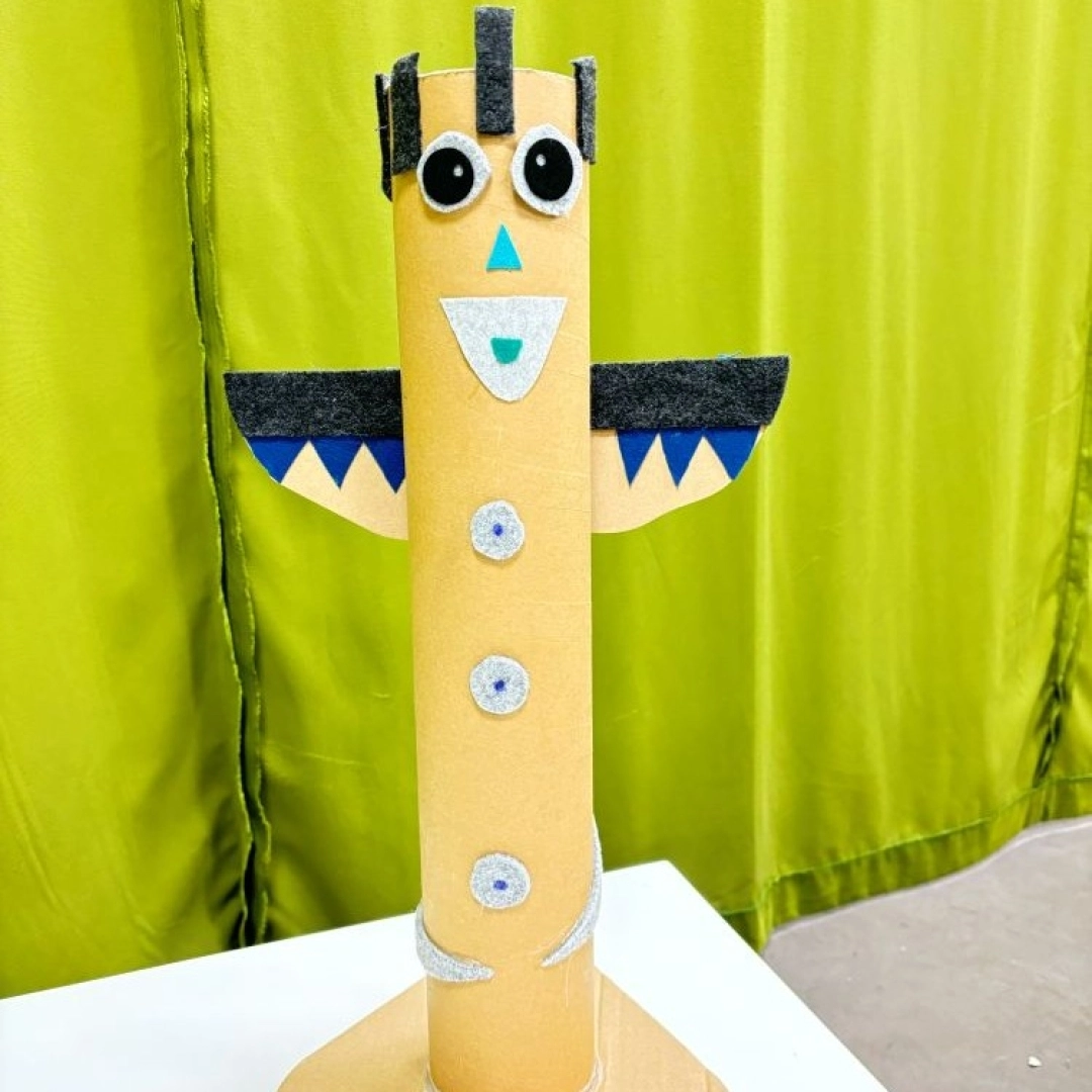 Taller infantil: Tótem de cartón y fieltro — Lekuona, Errenteria