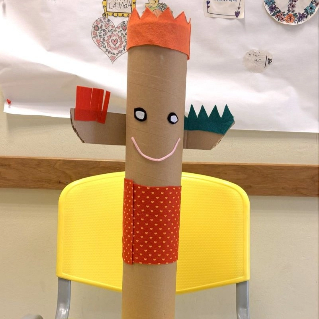 Taller infantil y familiar: Tótem de cartón y fieltro — Asociación de Vecinos de San Miguel, Irun